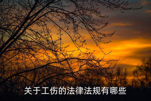 關(guān)于工傷的法律法規(guī)有哪些