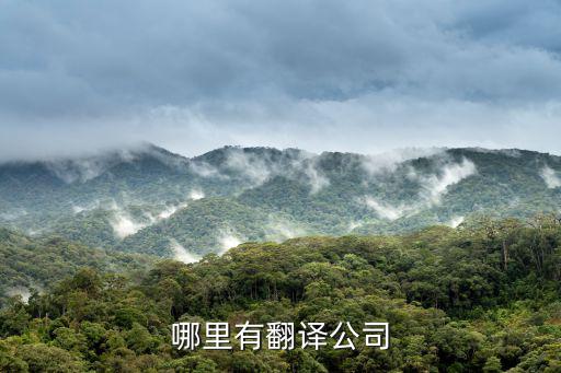 哪里有人工翻譯，哪里有翻譯公司