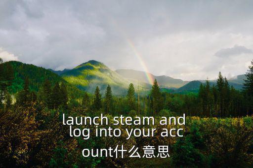 steam用戶協(xié)議翻譯，launch steam and log into your account什么意思