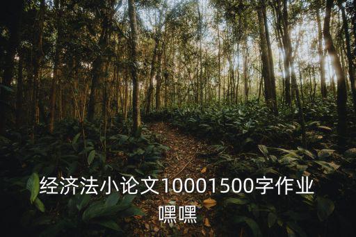 農(nóng)業(yè)經(jīng)濟(jì)法小論文，經(jīng)濟(jì)法小論文10001500字作業(yè)嘿嘿