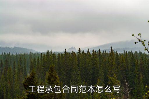 人工承包合同范本大全，承包合同樣本
