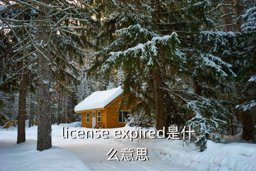 license expired是什么意思