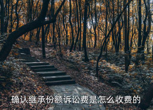 確認(rèn)繼承份額訴訟費(fèi)是怎么收費(fèi)的
