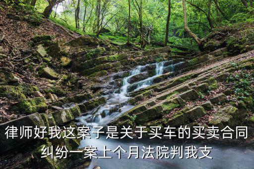 購車糾紛律師，請(qǐng)問律師關(guān)于買賣車的糾紛問題