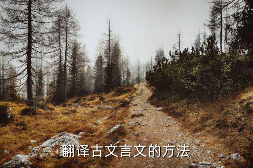 翻譯文言句子的方法，文言文翻譯方法