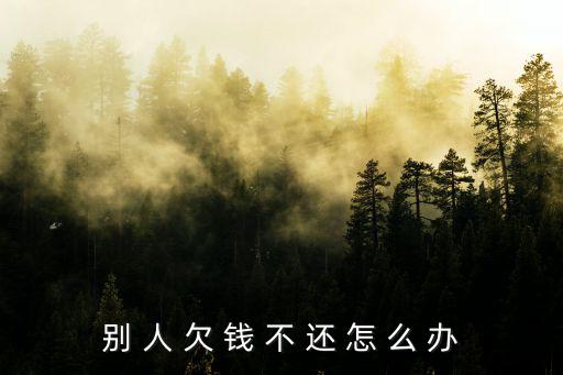 別人欠錢不還怎么辦金額很小，朋友欠錢不還要怎么辦啊雖說金額不大但是也不小啊