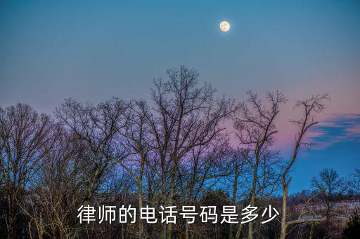 律師電話服務(wù)，律師的電話號碼是多少