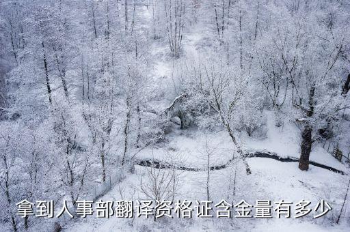 翻譯專業(yè)資格證書含金量，翻譯資格證 含金量高嗎