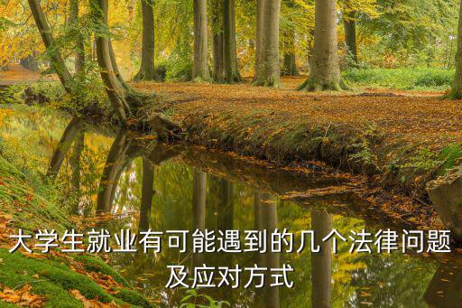 大學生就業(yè)有可能遇到的幾個法律問題及應對方式