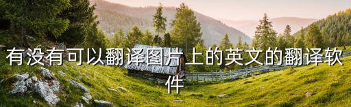 翻譯圖片中的英文，怎么翻譯圖片里的英文