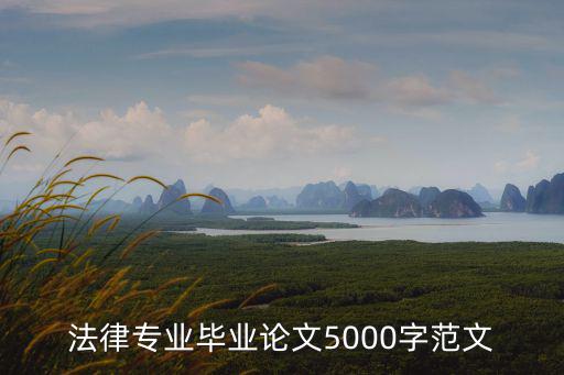 法律專業(yè)畢業(yè)論文5000字范文