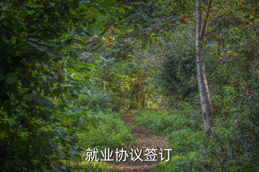 就業(yè)協(xié)議簽訂