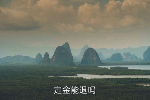 定金能退嗎