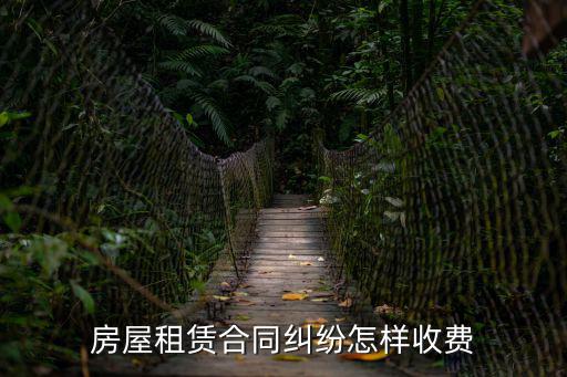 房屋租賃合同糾紛怎樣收費