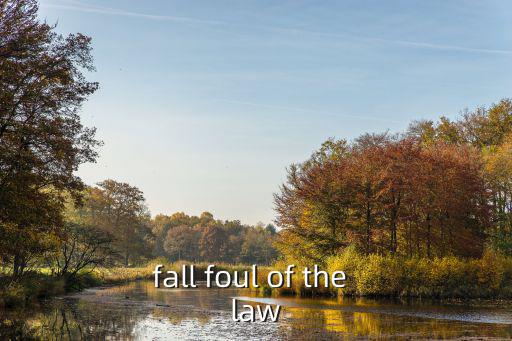 fall foul of the law
