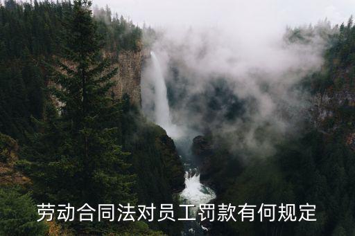 合同法罰款條款，勞動合同法對員工罰款有何規(guī)定