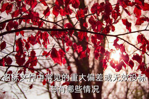 招投標(biāo)合同無效的情況說明，聯(lián)合體投標(biāo)無效的原因有哪些