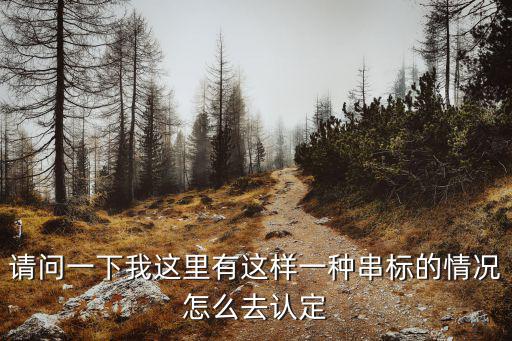 請問一下我這里有這樣一種串標(biāo)的情況怎么去認(rèn)定