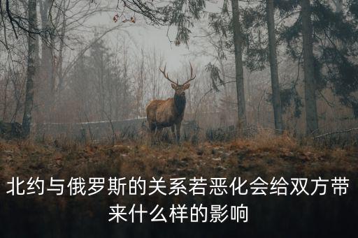 北約與俄羅斯的關(guān)系若惡化會(huì)給雙方帶來什么樣的影響