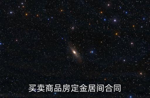 買賣商品房定金居間合同