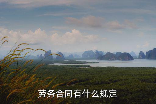 勞務(wù)合同的規(guī)定，勞務(wù)合同有什么規(guī)定