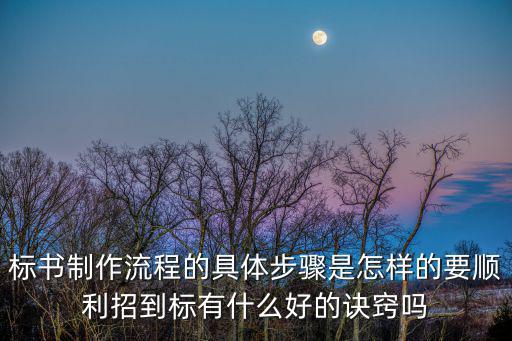 招標(biāo)公司做標(biāo)書，公司做標(biāo)書首先要懂什么