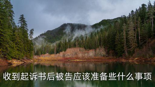 收到起訴書后被告應該準備些什么事項