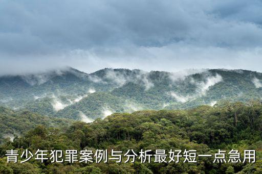 中學(xué)生法律案件以及案例分析，青少年犯罪熱點(diǎn)案例剖析1請(qǐng)簡(jiǎn)要描述案例經(jīng)過 2對(duì)當(dāng)事人家庭情況作