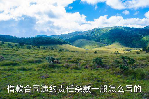 違約責任條款范本 失職責任，違約責任的一般條款有哪些