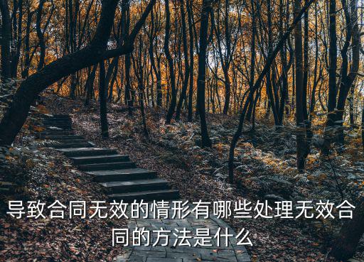 簡述無效合同的五種情形，合同無效的五種情形