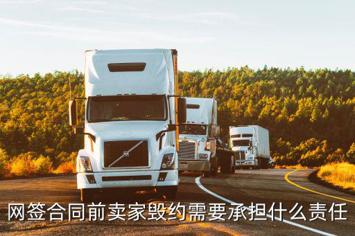 網(wǎng)簽合同前賣家毀約需要承擔(dān)什么責(zé)任