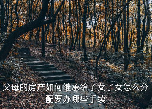 父母的房產(chǎn)如何繼承給子女子女怎么分配要辦哪些手續(xù)