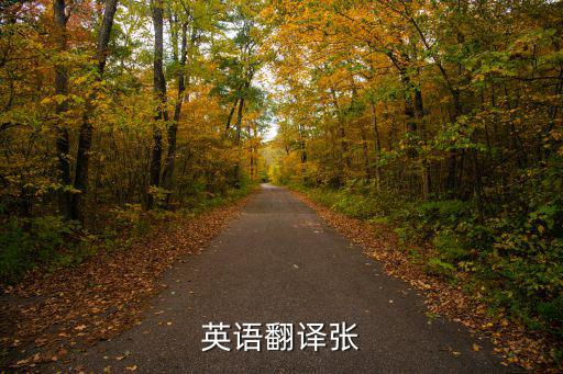英語翻譯張