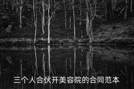 美容店三人合伙協(xié)議怎么寫，三人合伙開美容院怎么擬合同啊請專業(yè)人士幫忙