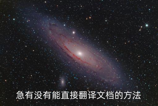 政治文本的翻譯技巧和方法，急有沒有能直接翻譯文檔的方法