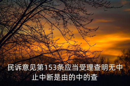 民法典153條解釋與舉例，民事訴訟法第153條第1款第3項是什么