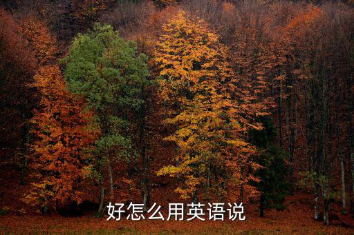 好的英語(yǔ)怎么說(shuō)，好怎么用英語(yǔ)說(shuō)