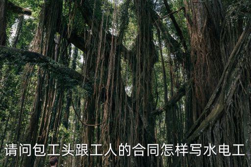 水電工合同協(xié)議，工地臨時(shí)水電工勞動(dòng)合同怎么寫(xiě)