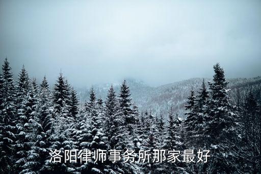 洛陽律師事務(wù)所那家最好