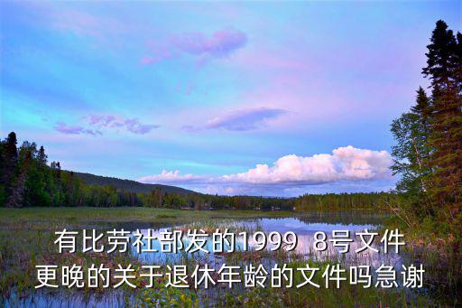 勞社部1999年8號(hào)文件合法嗎，關(guān)于勞社部發(fā)19998號(hào)中女干部年滿55周歲中的女干部的理解