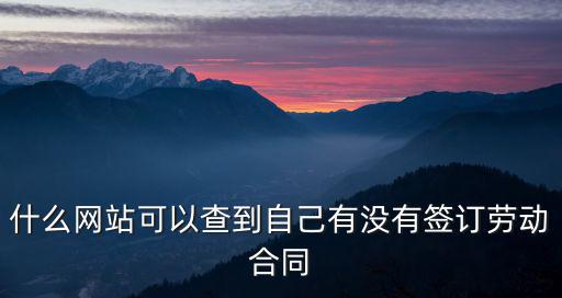 勞動合同查詢官網(wǎng)，如何在網(wǎng)上查看自己的勞動合同