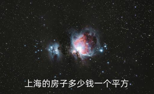 上海的房子多少錢一個(gè)平方