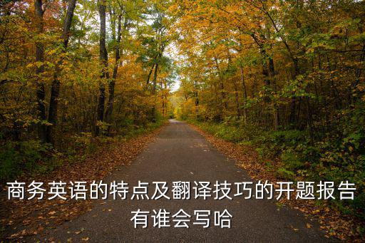 商務(wù)英語(yǔ)翻譯開題報(bào)告模板，寫關(guān)于商務(wù)英語(yǔ)翻譯標(biāo)準(zhǔn)的論文可以寫哪些方面