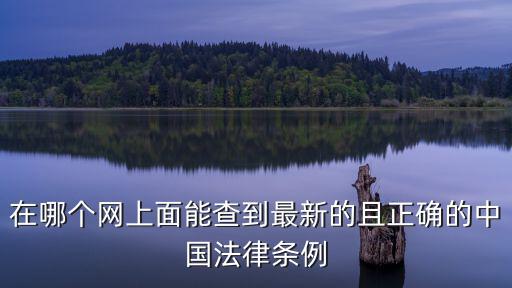 在哪個網(wǎng)上面能查到最新的且正確的中國法律條例