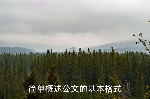 公文格式，簡述公文的書面格式的內(nèi)容