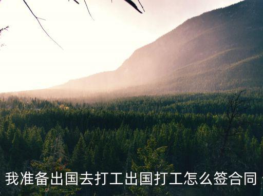 我準(zhǔn)備出國(guó)去打工出國(guó)打工怎么簽合同