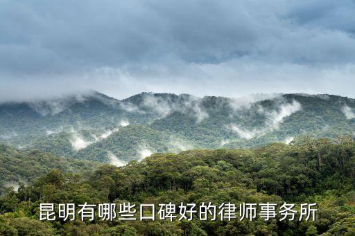 昆明有哪些口碑好的律師事務(wù)所