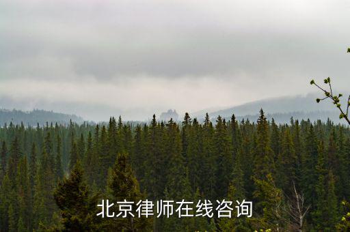 北京律師在線咨詢