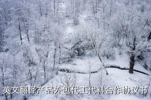 英文的合作協(xié)議模版，英文翻譯產(chǎn)品外包代工代料合作協(xié)議書