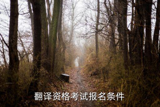翻譯資格考試報(bào)名條件